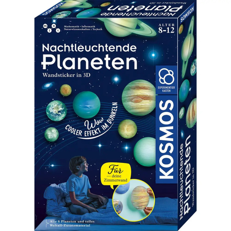 Kosmos Nachleuchtende 3D-Planeten Wandsticker, leuchten im Dunkeln, für Kinder von 8-12 Jahren. Kosmos Nachleuchtende 3D-Planeten Wandsticker, leuchten im Dunkeln, für Kinder von 8-12 Jahren.