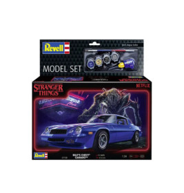 Model Set Stranger Things Chevy Camaro Z 28, Revell Modellbausatz mit Basiszubehör
