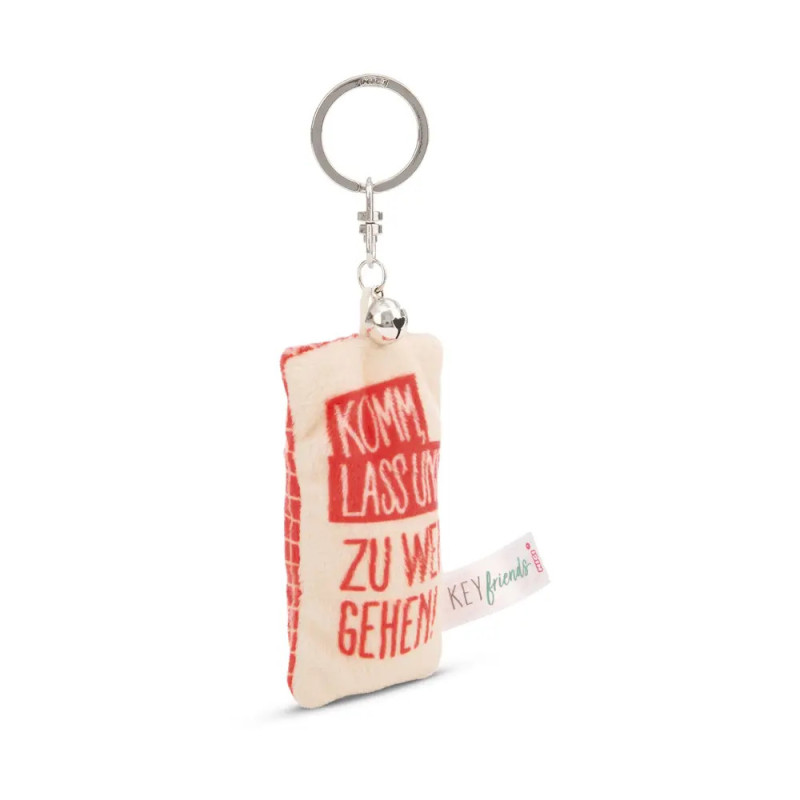 Schlüsselanhänger Mini Plüschkissen Komm lass uns