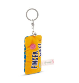 Schlüsselanhänger Mini Plüschkissen Finger weg