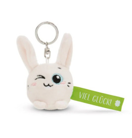Schlüsselanhänger Hase Viel Glück! grün