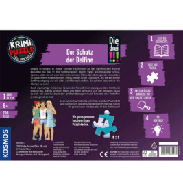 Krimi-Puzzle: Die drei !!! - Der Schatz der Delfine