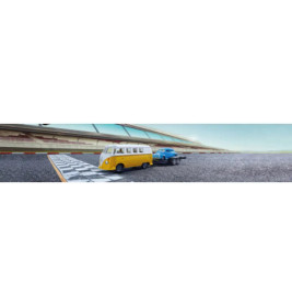 VW T1 mit Anhänger und VW Käfer