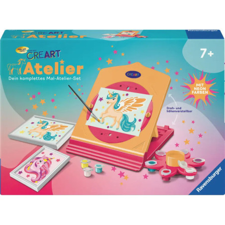 Farbenfrohes Malset mit Einhorn-Motiv für Kinder ab 7 Jahren von Ravensburger.
