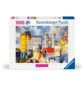 Ravensburger 1000-Teile-Puzzle mit buntem Schloss, Türmen und Kuppeln auf dem Karton.