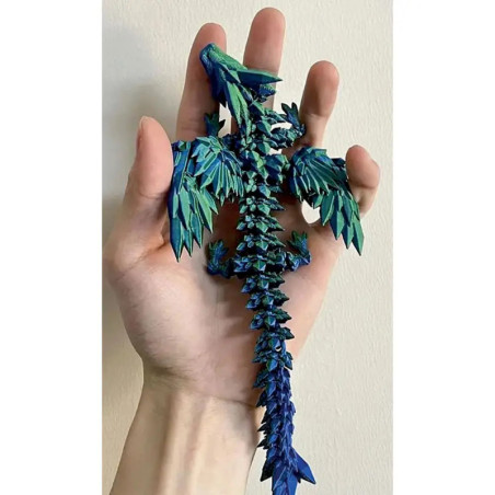 Kristall-Drache mit Flügeln - Kristalltier