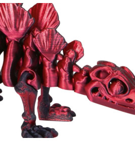 Stegosaurus Skelett - Kristalltier, sortiert
