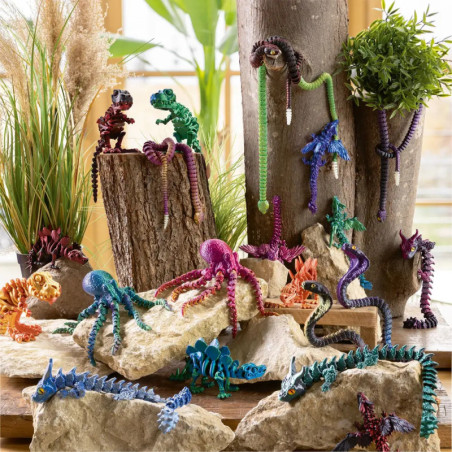 Stegosaurus Skelett - Kristalltier, sortiert