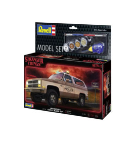 Model Set Stranger Things Chevrolet K5 Blazer, Revell Modellbausatz mit Basiszubehör