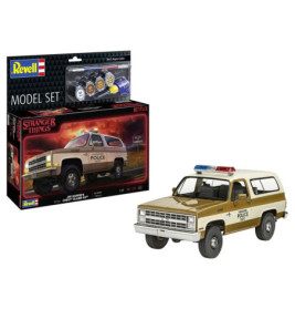 Model Set Stranger Things Chevrolet K5 Blazer, Revell Modellbausatz mit Basiszubehör