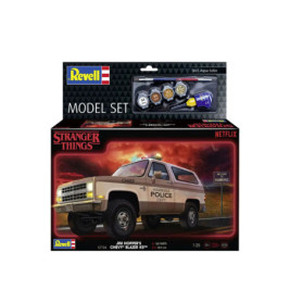 Model Set Stranger Things Chevrolet K5 Blazer, Revell Modellbausatz mit Basiszubehör