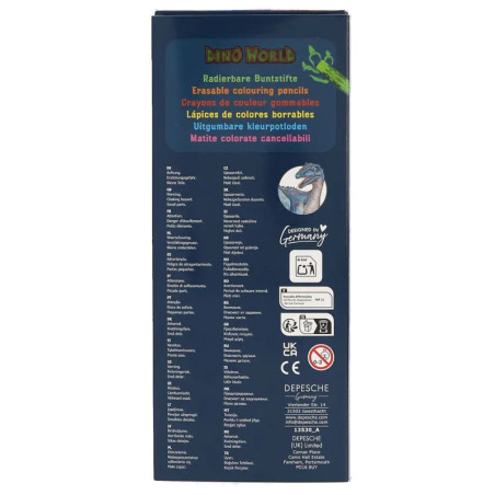Dino World Radierbare Buntstifte