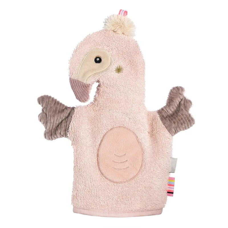 Waschhandschuh Flamingo