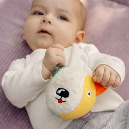 Stoffball Hund NATUR