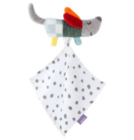 Mini-Schmusetuch Hund NATUR