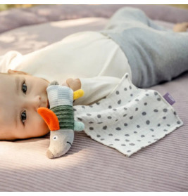 Mini-Schmusetuch Hund NATUR