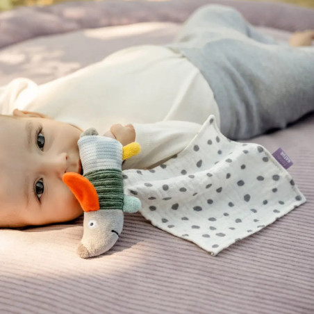 Mini-Schmusetuch Hund NATUR