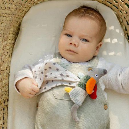 Mini-Schmusetuch Hund NATUR