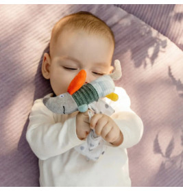 Mini-Schmusetuch Hund NATUR