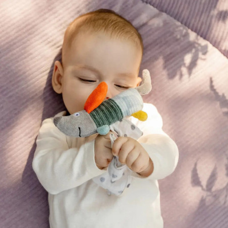 Mini-Schmusetuch Hund NATUR