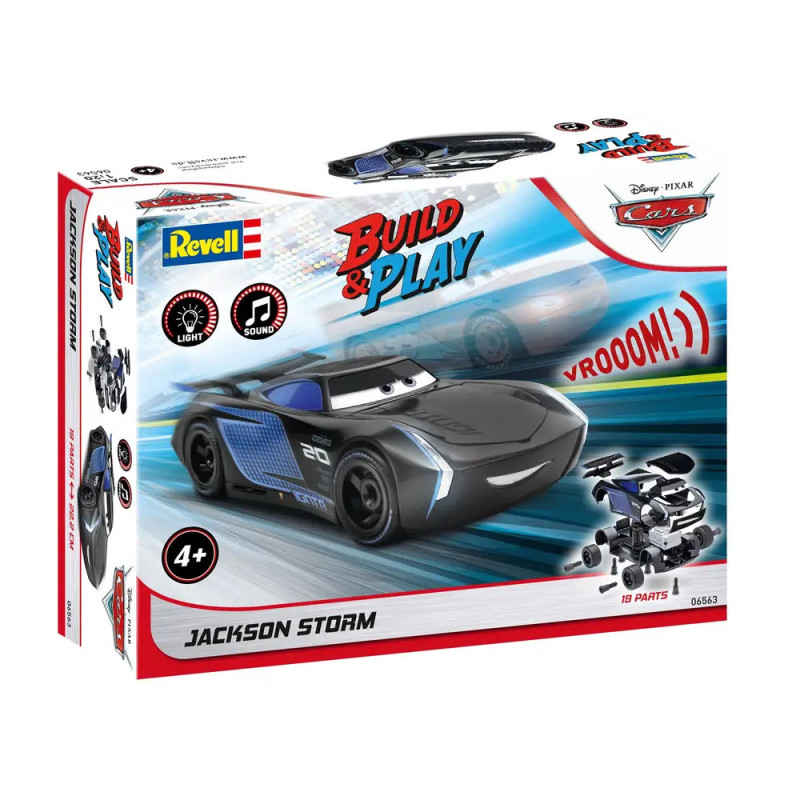 Revell Build & Play Jackson Storm Modellbausatz von Disney Pixar Cars, ab 4 Jahren.