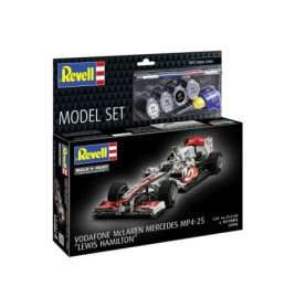 Revell Modellset: Vodafone McLaren Mercedes MP4-25 Hamilton inkl. Farben und Pinsel.
