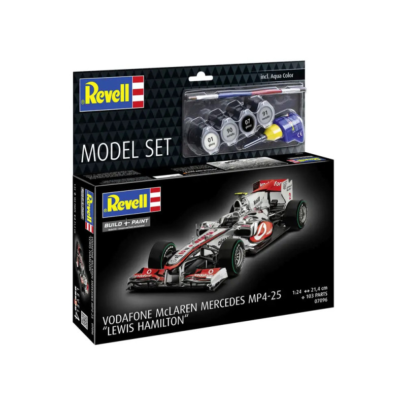 Revell Modellset: Vodafone McLaren Mercedes MP4-25 Hamilton inkl. Farben und Pinsel. Revell Modellset: Vodafone McLaren Mercedes MP4-25 Hamilton inkl. Farben und Pinsel.