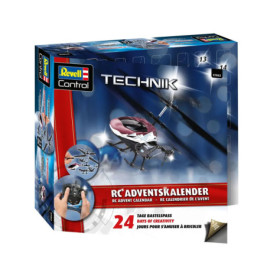Revell Control RC Adventskalender-Box mit ferngesteuertem Hubschrauber auf der Vorderseite.