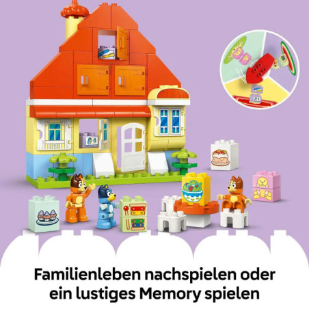 Blueys Familienhaus mit Memory-Spiel