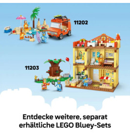 Bluey und Chloe auf dem Spielplatz