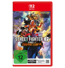 Nintendo Switch Street Fighter 6 Jahr 1-2 Kämpfer Edition Cover mit farbenfroher Kämpfer-Illustration.