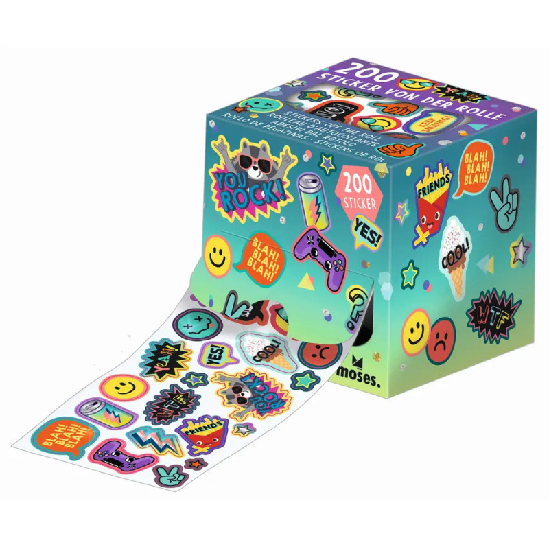 Happy Day Sticker von der Rolle