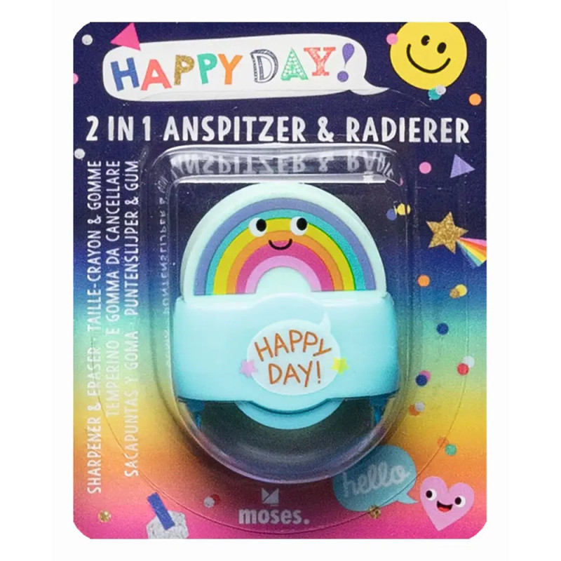 Happy Day 2 in 1 Anspitzer & Radierer