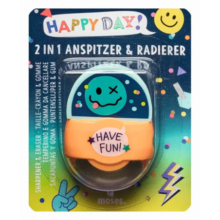 Happy Day 2 in 1 Anspitzer & Radierer