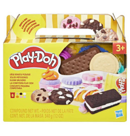 Play-Doh Little Bakery Set mit Spielknete-Desserts und Backwaren, geeignet ab 3 Jahren.