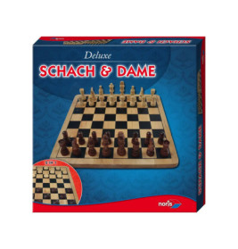 Deluxe Holz Schach & Dame