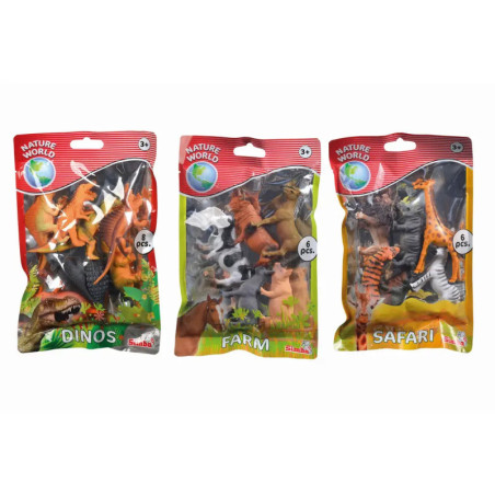 Tiere im Tütchen, 3-sortiert.