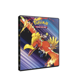 Pokémon-Sammelkartenordner mit Ho-Oh, bunten Streifen und Pokémon-Logo auf dem Cover.