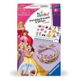 Disney Princess Freundschaftsarmband- und Tattoo-Set für Kinder ab 8 Jahren, mit Prinzessinnen-Motiven.