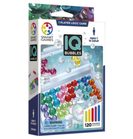 IQ Bubbles Logikspiel: Bunte Perlen, Kunststoff-Spielbrett. Für Kinder ab 7 Jahren und Erwachsene.
