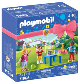 Playmobil-Geburtstags-Set mit Kindern, Kuchen, Ballons und Geschenken, ab 4 Jahren, 22 Teile.