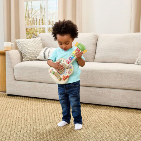 Interaktive Holz-Gitarre