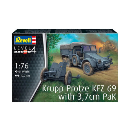 Starter Kit Krupp Protze KFZ 69 with 3,7 Starter Kit Krupp Protze KFZ 69 with 3,7