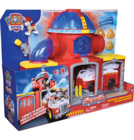 PAW Patrol Fire Rescue Set mit Feuerwehrwagen, Marshall-Figur und Zubehör in der Verpackung.