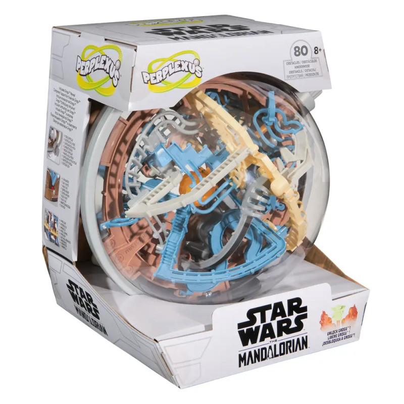 Perplexus Star Wars Mandalorian 3D-Labyrinthkugel in Markenverpackung, ab 8 Jahren. Perplexus Star Wars Mandalorian 3D-Labyrinthkugel in Markenverpackung, ab 8 Jahren.