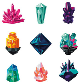 Clementoni Galileo Mini-Set-Farb-Kristalle selbst züchten