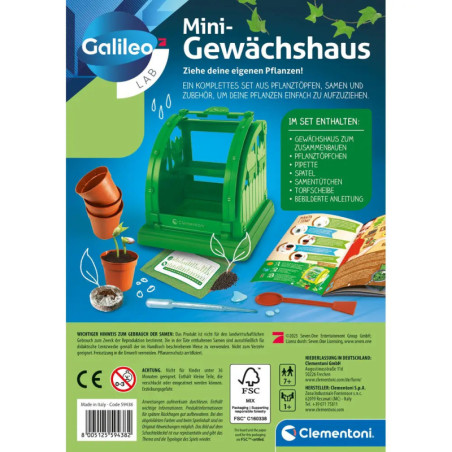 Galileo Mini-Gewächshaus