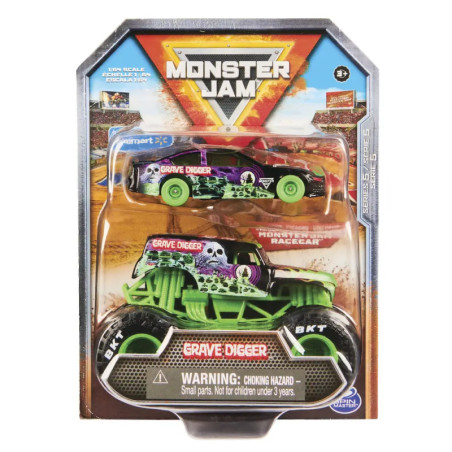 MNJ Monster Jam Truck & Racecar 2-Pack