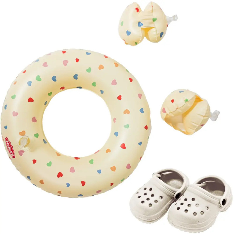 Pu-Schwimmset ''Herz Konfetti mit Schwimmring Gr.35-45cm
