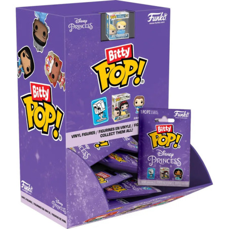 Bitty Pop! Disney Princess Figuren-Blindsäcke von Funko in bunter Displaybox.